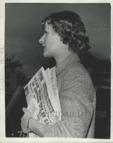 1956 Press Photo Daughter of Rev. Phillip St. Jon Ross Drowned "Vicar" - Historic Images