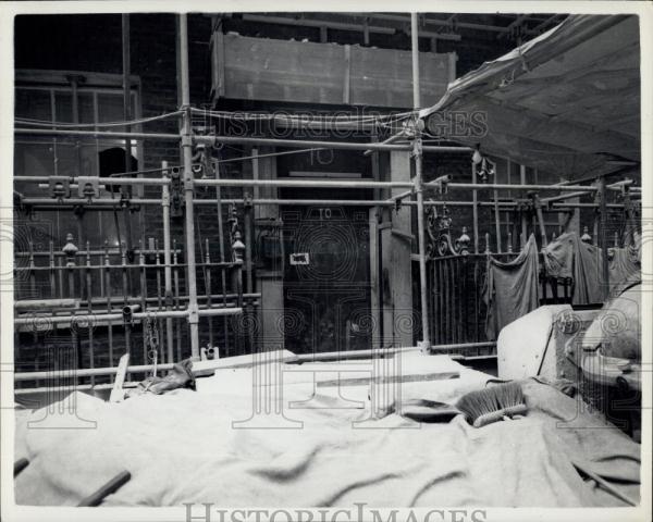 1962 Press Photo Press Viewing Held To Show Reconstruction Of No 10 Downing St - Historic Images