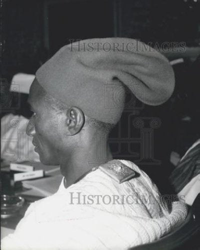 1964 Press Photo Seyfu O Mibaki one of the Gambia delegates - Historic Images