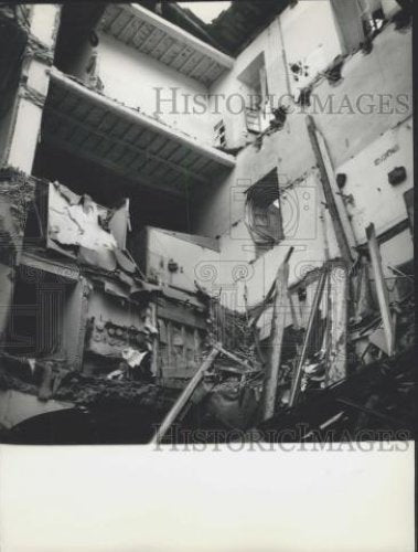 1962 Press Photo Collapsed building in Rome - Historic Images