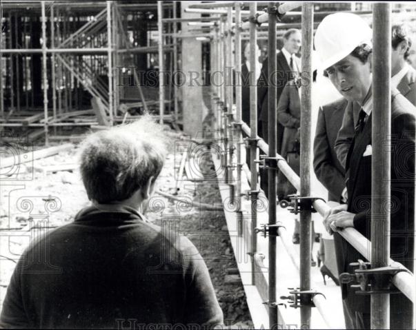 Press Photo Prince of Wales in Cardiff - Historic Images