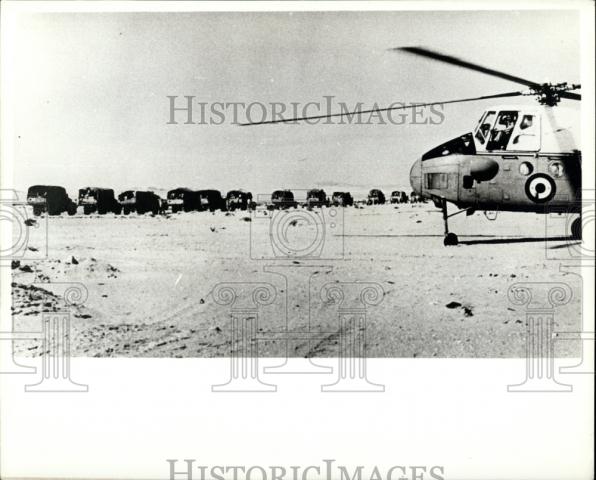 1967 Press Photo UAR Forces Move to Sinai &amp; Take Up Positions - Historic Images