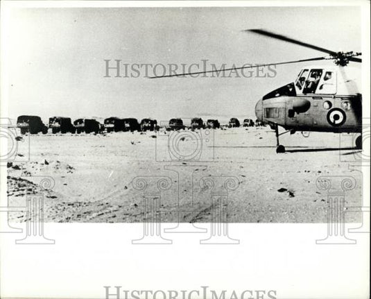 1967 Press Photo UAR Forces Move to Sinai & Take Up Positions - Historic Images