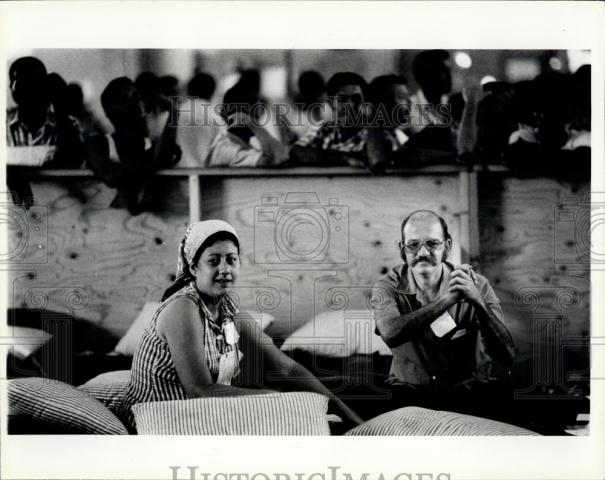 Press Photo A Cuban refugee in Key West Florida - Historic Images