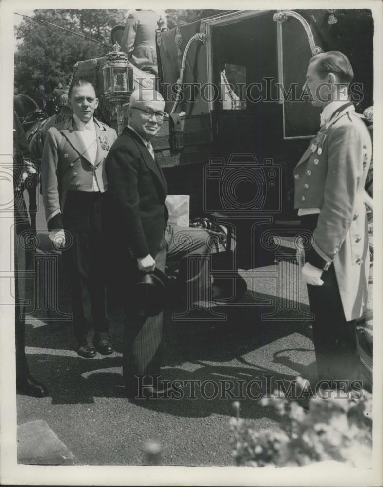 1955 Press Photo Mr. Haruhiko Nishi Japanese Amb - Historic Images