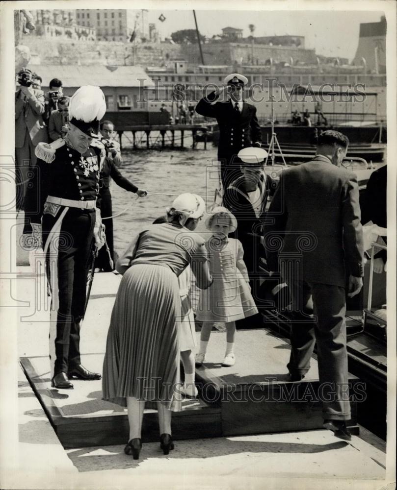 Press Photo Sir Gerald Kelly,Prince Charles and Princess Anne - Historic Images