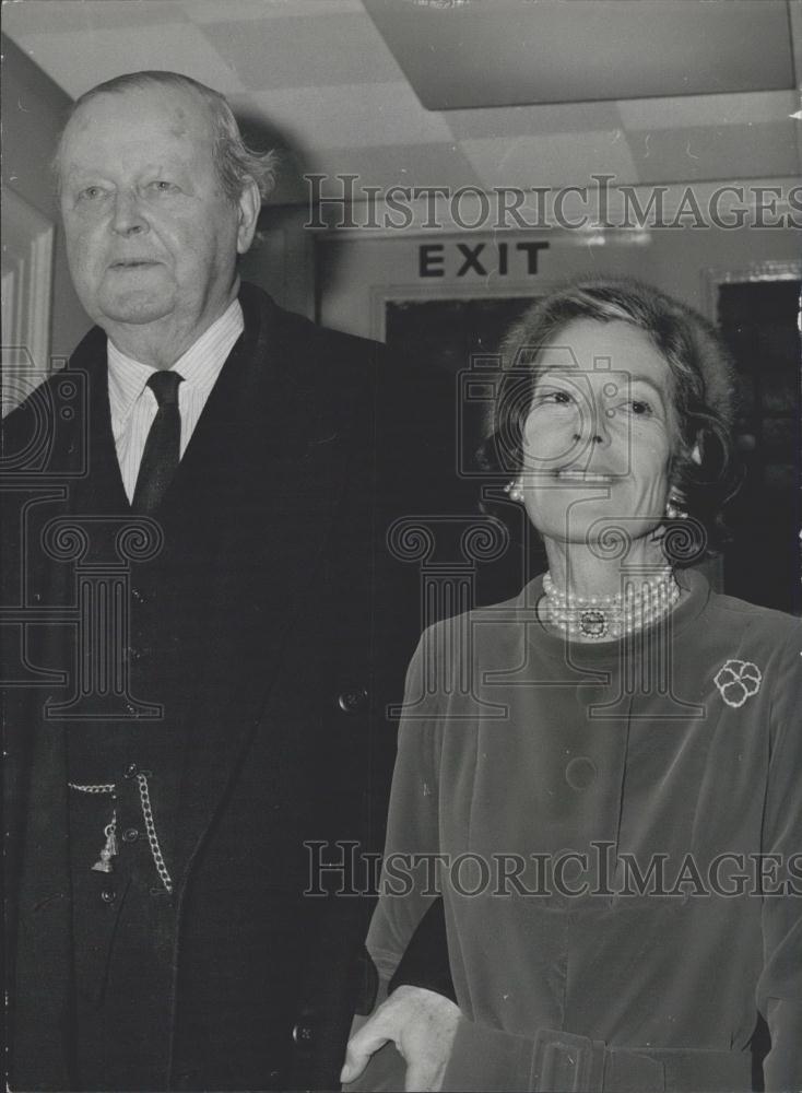 1972 Press Photo The Duke of Marlborough &amp; wife Mrs. Laura Canfield - Historic Images