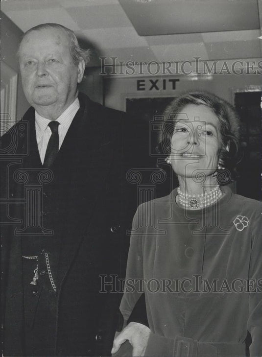 1972 Press Photo The Duke of Marlborough & wife Mrs. Laura Canfield - Historic Images
