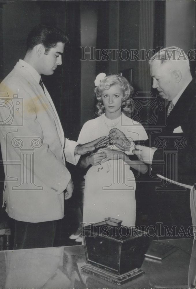 1960 Press Photo Nanette Wallace weds Sergeant Wiley Lockamy - Historic Images