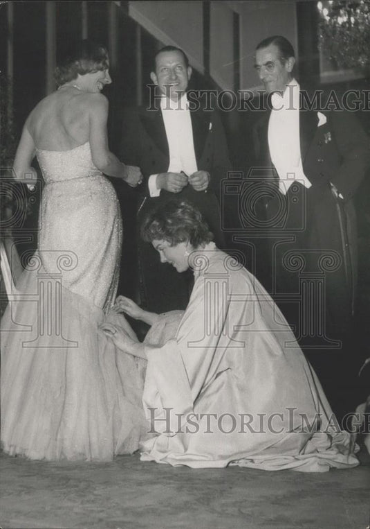 1953 Press Photo Madame Olivier Queaut & Mme Francoise Adenet - Historic Images