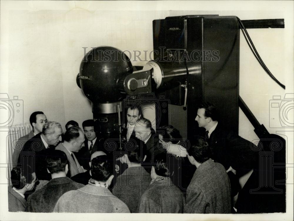 1956 Press Photo Opening Ceremony Of Telecobalto-Therapeutic Center - Historic Images