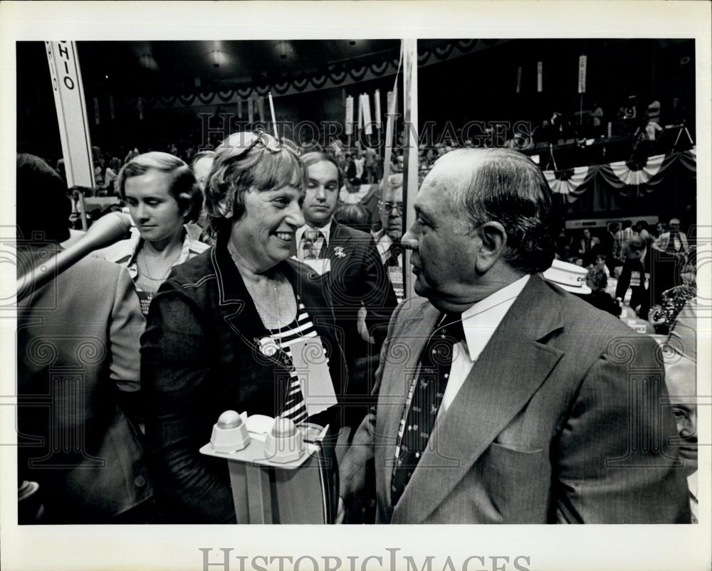 Press Photo Richard Daley at Convention - Historic Images