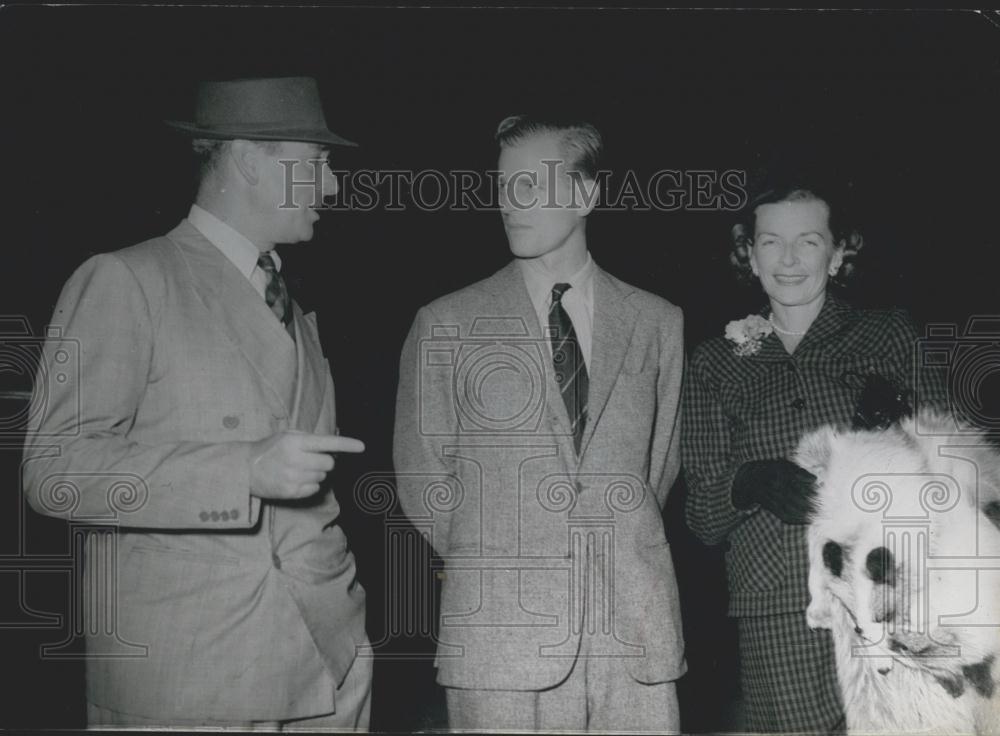 1949 Press Photo Duke of Edinburgh arrives in Malta,Lord &amp; Lady Mountbatten - Historic Images