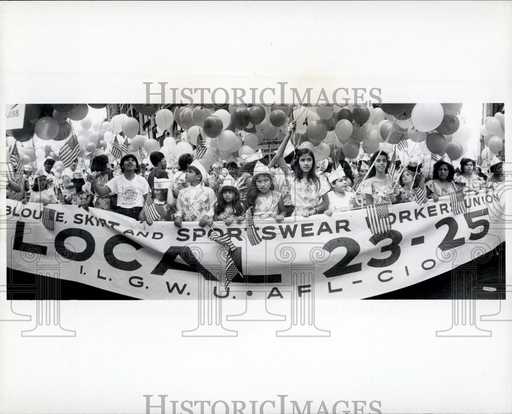 1981 Press Photo NYC, Labor Day parade - Historic Images