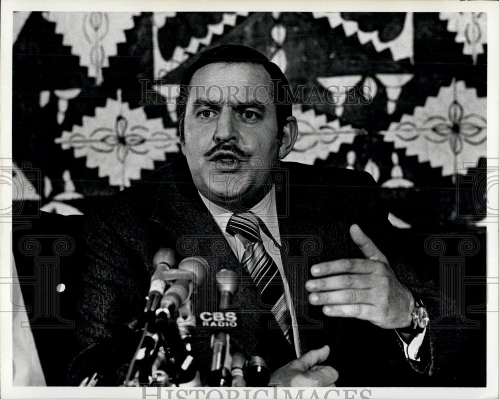 1978 Press Photo Roelof F. Botha, South African Foreign minister, UN plaza Hotel - Historic Images