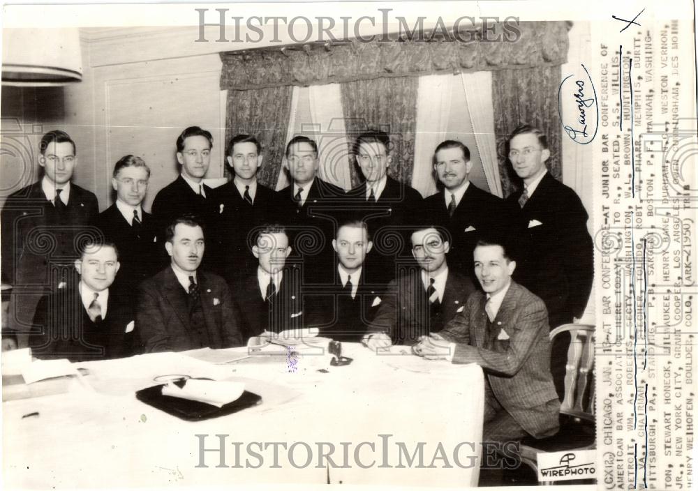1936 Press Photo American Bar Association Conference - Historic Images