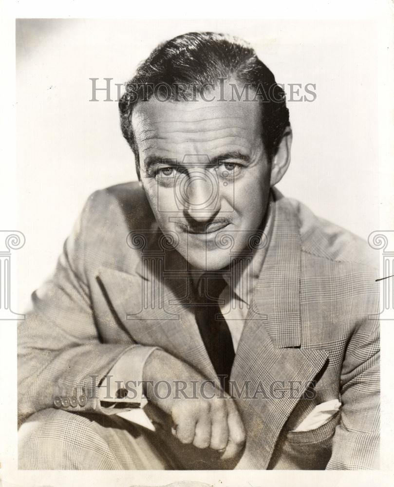 1951 Press Photo David Niven Not Chance Schlitz Stars - Historic Images