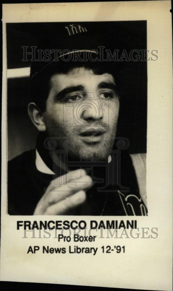 1992 Press Photo Francesco Damiani Pro Boxer - Historic Images