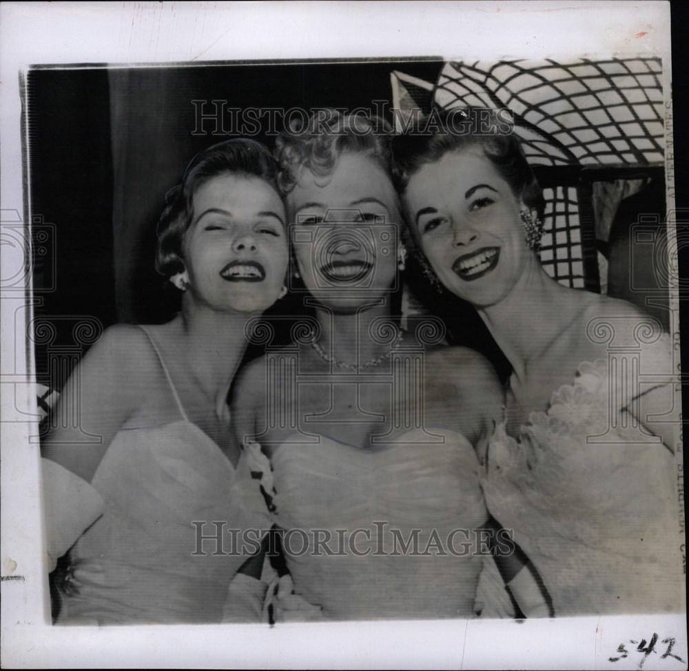 1956 Press Photo Maid of Cotton Helen Landon - Historic Images