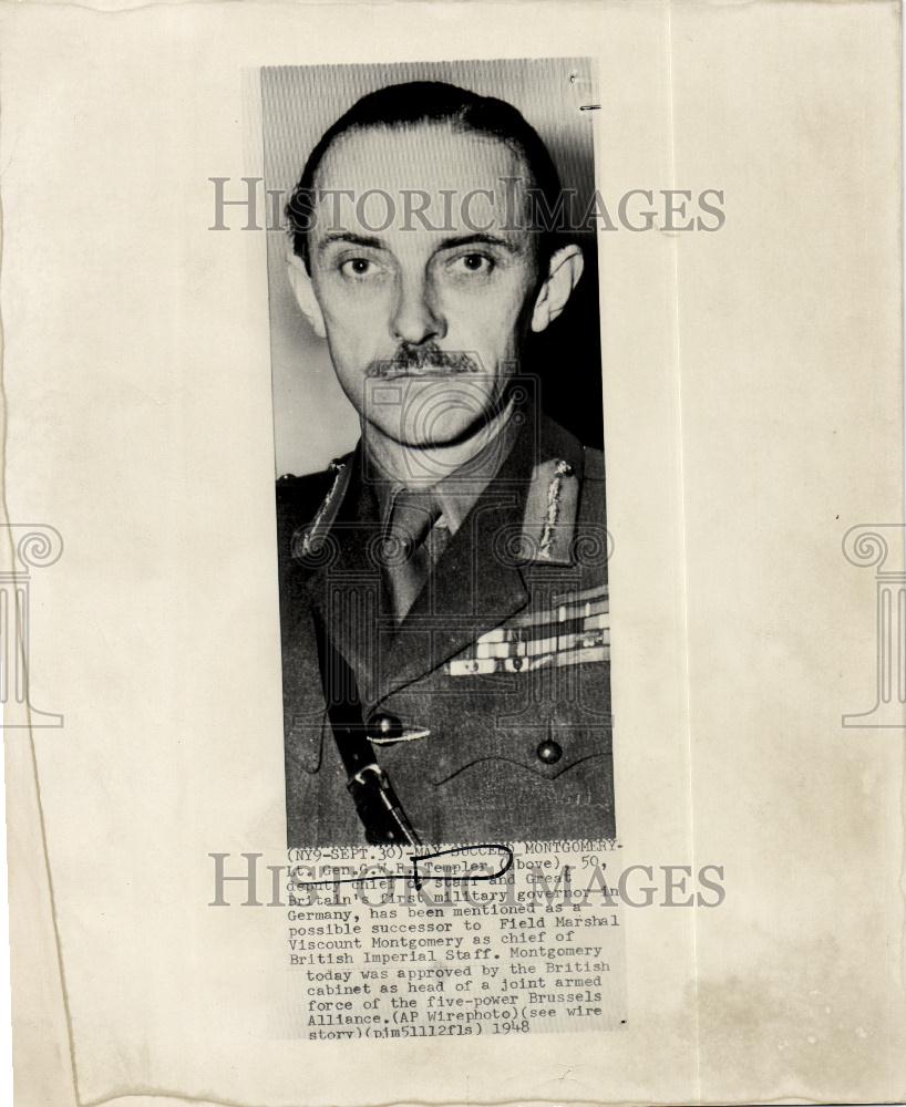 1948 Press Photo Lt. Gen.Templer  deputy chief Britain - Historic Images