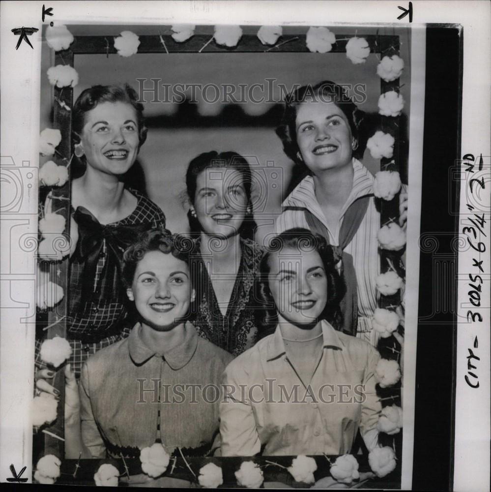 1956 Press Photo Maid of Cotton candidates - Historic Images