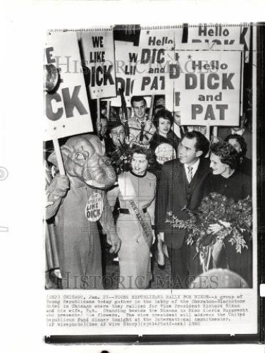 1953 Press Photo president nixon campaign election - Historic Images