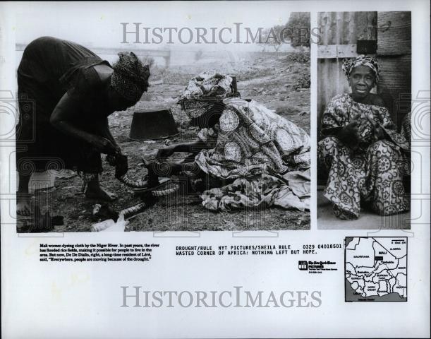 1985 Press Photo De De Diallo Niger River Lere - Historic Images