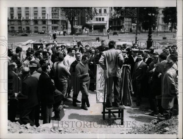 1961 Press Photo Speakers Corner - Historic Images