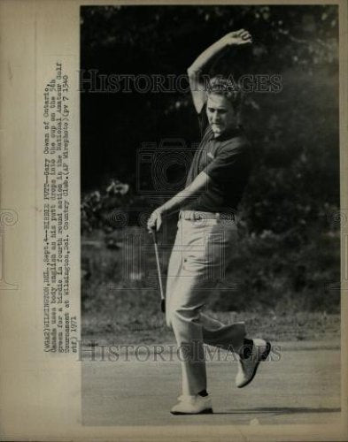 1971 Press Photo Gary Cowan amateur golf Wilmington Del - Historic Images