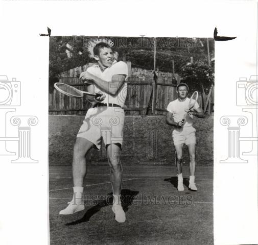 1951 Press Photo Tony Trabert Ted Schroeder - Historic Images