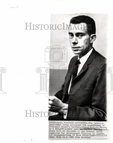 1969 Press Photo Edward Nixon brother Richard president - Historic Images