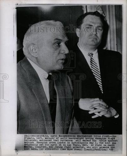 1960 Press Photo Cus D&#39;Amato boxing trainer - Historic Images