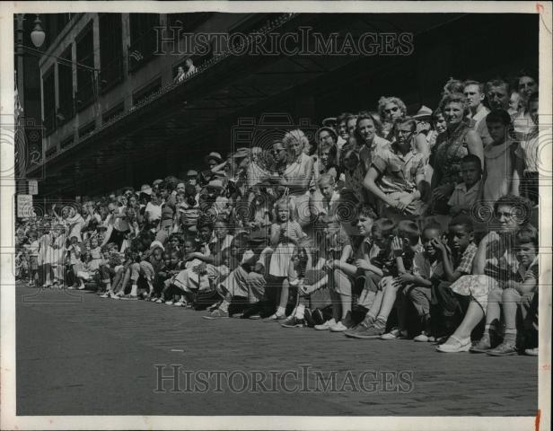 1956 Press Photo Michigan State Fair parade Woodward - Historic Images