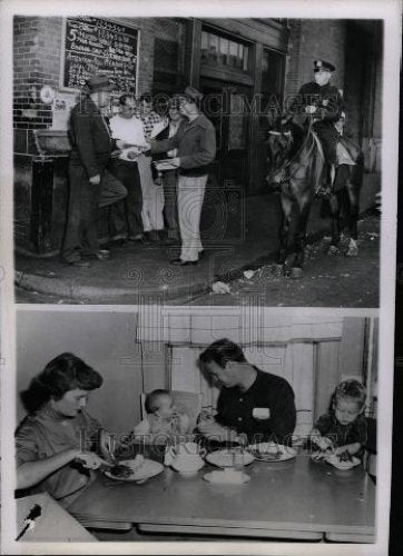 1953 Press Photo AFL union Jim Egan Upper Manhattan - Historic Images