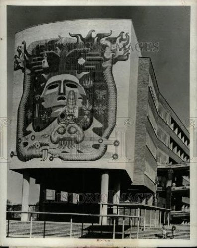 1965 Press Photo Mexican mural - Historic Images