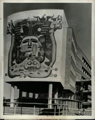 1965 Press Photo Mexican mural - Historic Images