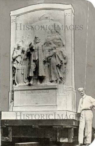 1931 Press Photo Pilgrim Memorial - Historic Images