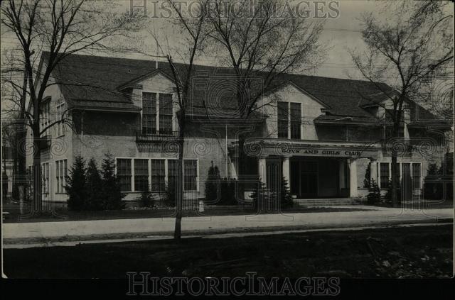 1929 Press Photo Boys and Girls Club house Michigan - Historic Images