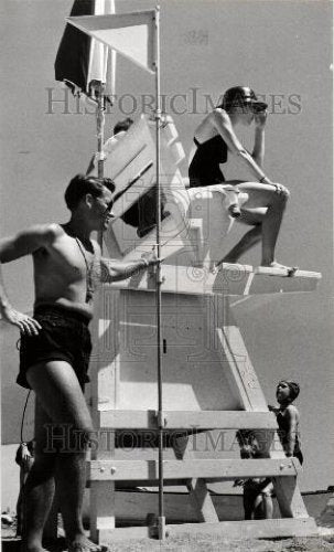 1954 Press Photo Metropolitan Beach Lake St. Clair - Historic Images