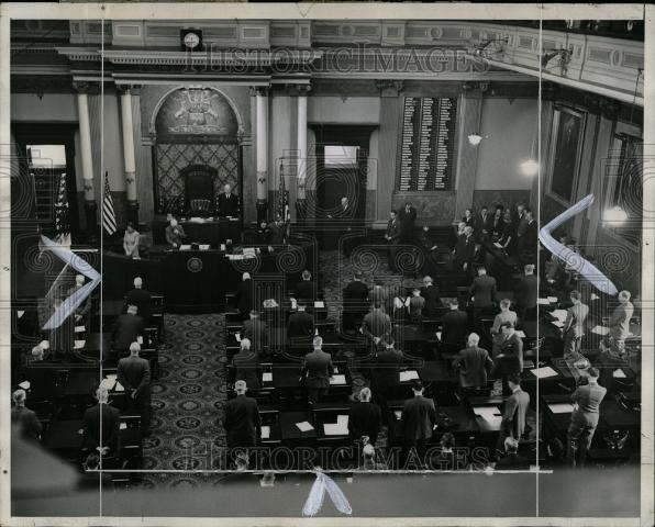 1941 Press Photo gavel falls State Representatives - Historic Images