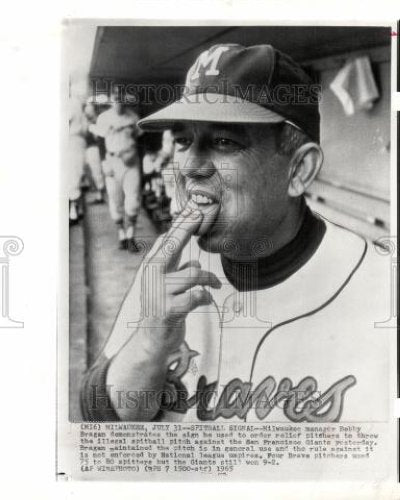 1965 Press Photo Bobby Bragan San Francisco Giants - Historic Images