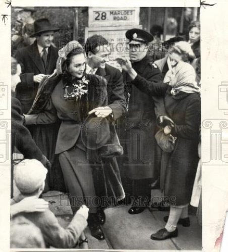 1948 Press Photo David Niven marriage actor Tersmeden - Historic Images