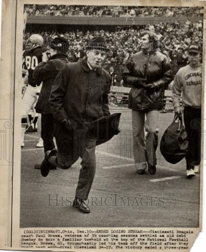 Press Photo Paul Brown Cincinnati Bengals Football - Historic Images