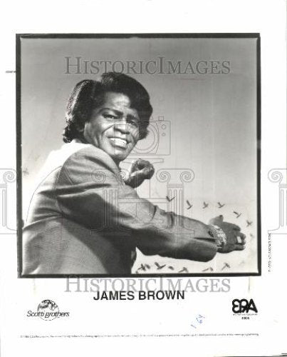 1990 Press Photo James Brown singer-songwriter - Historic Images