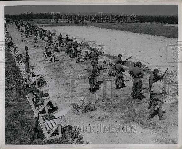 1950 Press Photo Michigan National Guard Reserve Army - Historic Images