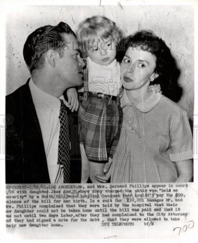 1961 Press Photo Bernard Phillips Jane Ann - Historic Images