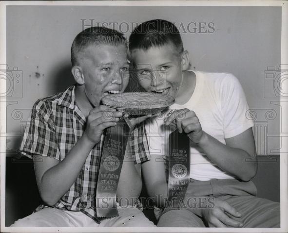 1961 Press Photo State Fair Wes Stone David Szczesny - Historic Images