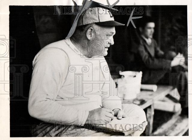 1938 Press Photo Jeff Tesreau NY Giants Indians - Historic Images