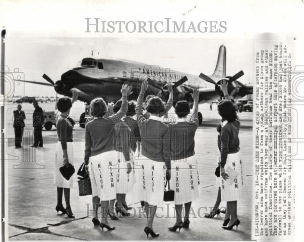 1960 Press Photo Denver young mothers Nixon Republican - Historic Images