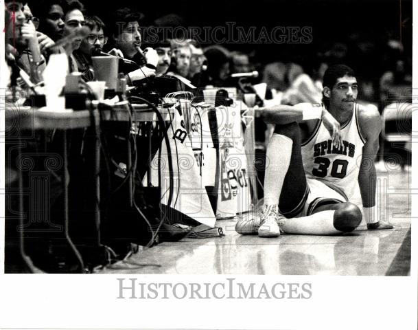 1984 Press Photo Tico Brown  Detroit Spirit Guard - Historic Images